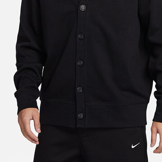 耐克（NIKE）男针织开衫春季新款潮流时尚休闲叠搭刺绣外套 FN3899-010 M