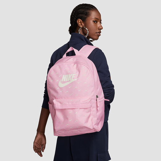 
Nike (NIKE) women's backpack computer bag travel bag schoolbag HF6995-663 pink and white hook