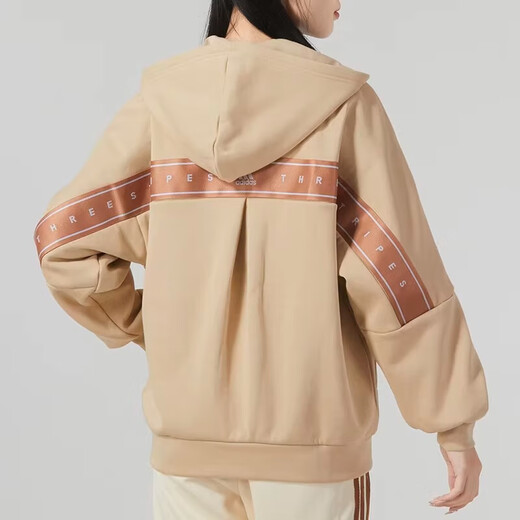 adidas阿迪达斯女子WORD FZ HOODIE加绒运动休闲连帽夹克外套IK9893 IK9893 L