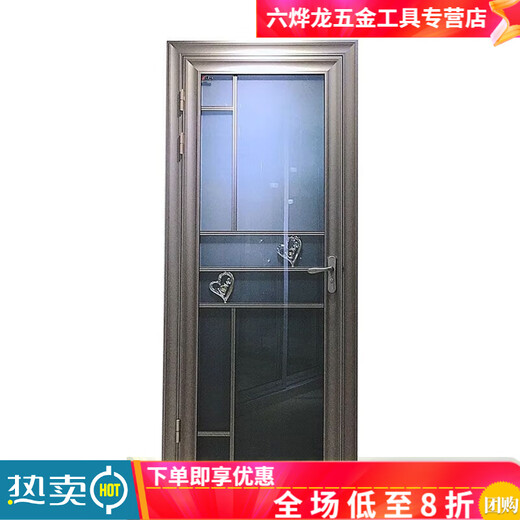 Qinkai Titanium Magnesium Alloy Door New Bathroom Door Single Door Kitchen Door Customized Package Toilet Door Bathroom Door Toilet Door Champagne Color Customized 1.0 Single Package
