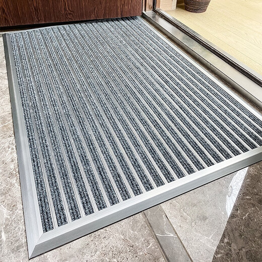 Zunxun outdoor non-slip floor mat stainless steel aluminum alloy dust-proof household high-end entry door carpet door entry door mat door light gray 900MM 600MM