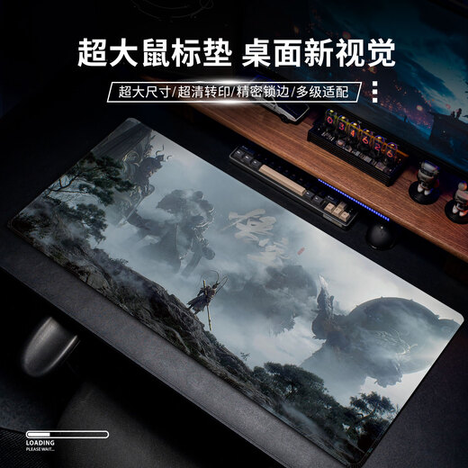 Myth Black Wukong Mouse Pad Extra Large PADPORTOP PAD DORMITORY PAD DE BURI