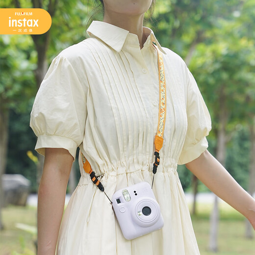 INSTAX Fuji instax camera strap orange floral