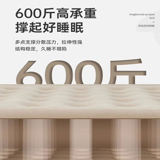 杰妃自动户外充气床家用气垫床双人打地铺单人露营折叠加高加厚便携式 家用电动充气泵200x150x25cm