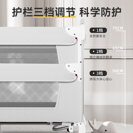 ULOP folding crib splicing bed multi-functional baby bed removable newborn gift rocking crib to soothe sleep artifact cradle crib with mosquito net-luxury model