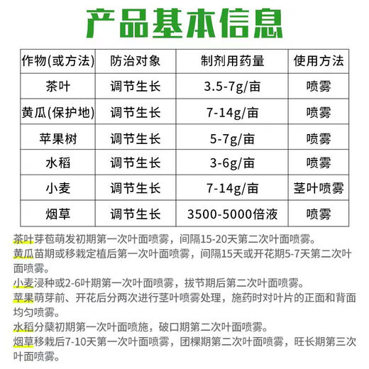 Bihu Germany imported Bihu gibberellic acid, indole, brassinoids, flower and fruit protection, antidote to pesticide damage, plant growth regulator 100g