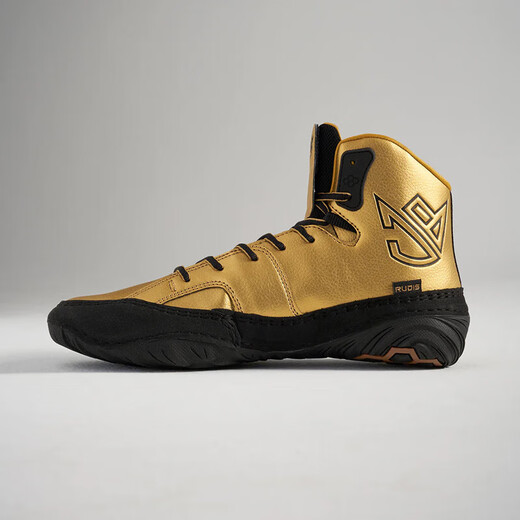 RUDIS men's adult wrestling shoes JB1 boxing shoes men's fighting shoes training shoes fighting shoes wrestling shoes Sanda shoes ALLISEEISGOLD/Black gold 38