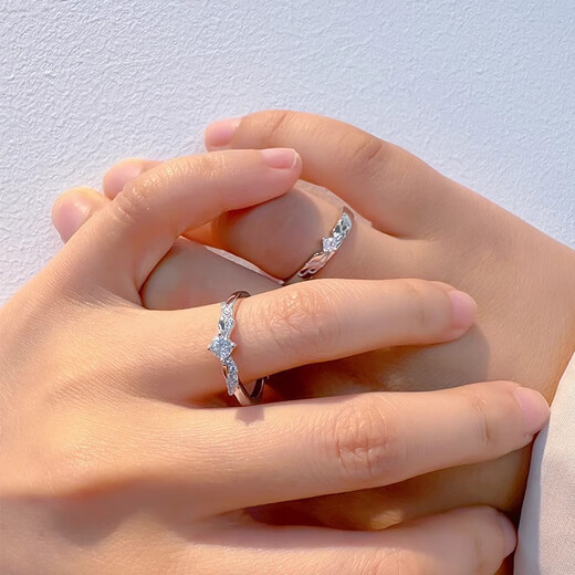 Mengshiya Couple Rings Men and Women Proposal Silver Rings as Birthday Gifts for Girlfriend and Wife Fastest Delivery Twin Lovers Rings