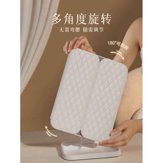 Mirror makeup mirror LED with light desktop tabletop stand-up foldable home student dormitory magnifying makeup mirror must-see before shooting Double List Maitian makeup mirror hot