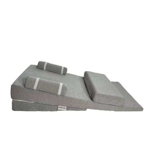 Poetry Dots Baby Anti-vomiting Slope Pillow Newborn Anti-Reflux Milk Mat Baby Anti-Spit Milk Pillow Slope Mattress Gray Double Layer Combination