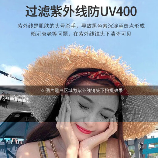 卡珀尼gm墨镜女大框防紫外线迪丽热巴同款防晒太阳镜潮高级感开车驾驶镜 黑框黑灰片-高品质板材