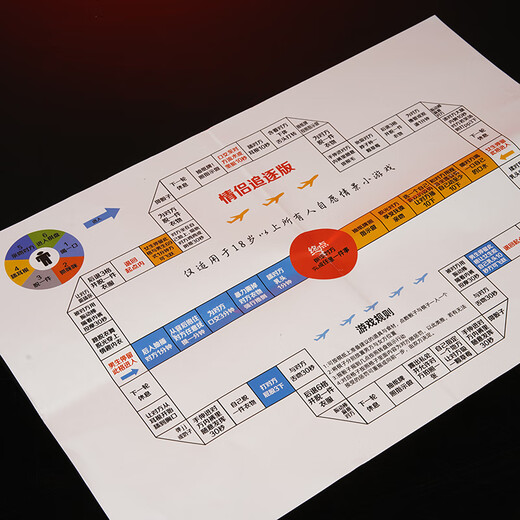 Must Fun SM Sexy Flying Chess Board Game Love Monopoly Dice Game Adventure Couple Interaction Punishment Fun Camping Toy Valentine's Day Creative Gift 6-in-1