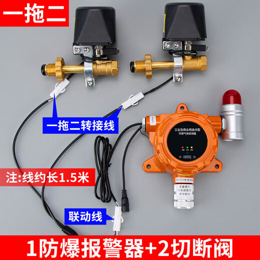 Likoan gas alarm catering hotel gas leakage commercial liquefied gas industrial combustible gas propane alarm device new national standard 2019 explosion-proof aluminum alloy gas alarm