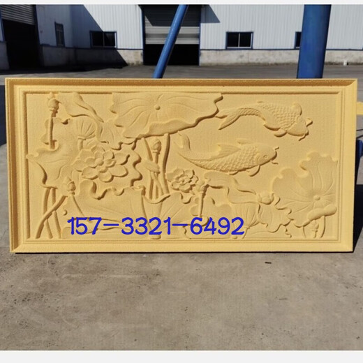 Exterior wall relief finished exterior wall decoration relief European style rectangular carving anti-stone carving