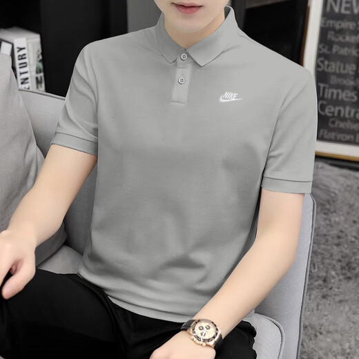 Nike (Nike) Herren Sportset 25 neues lässiges Polo-Hemd lose atmungsaktiv