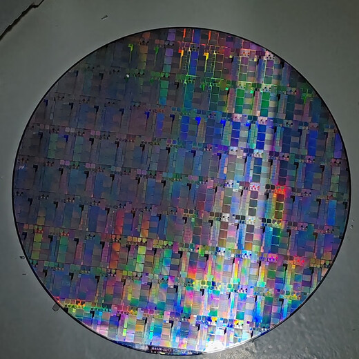 Crystal CPU wafer wafer photolithography integrated circuit chip semiconductor silicon wafer teaching science test 12 inches 02 free acrylic bracket