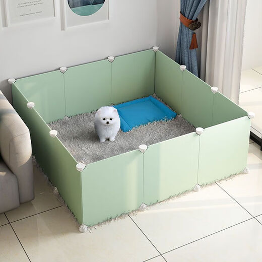 Raft core kitten cage kitten fence dog small dog rabbit indoor home isolation guardrail fence dog fence pet fence standard A type/4 pieces/35*35*35 resin paint