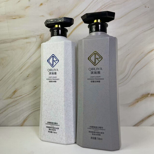 
Qi Ruiya Salon-grade shampoo and hair care set Home Wash and Care nourishing anti-dandruff repair Applicable to damaged hair Qi Ruiya Herbal Protein Anti-dandruff Fluffy Shampoo 736ml