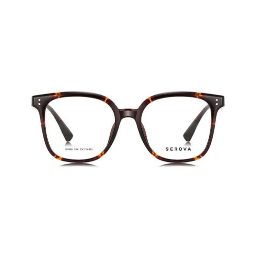 
Slova tortoiseshell myopia glasses retro trendy myopia glasses frame ins slim leopard print glasses women SF689 SF689 tortoiseshell C14 single lens frame without lens