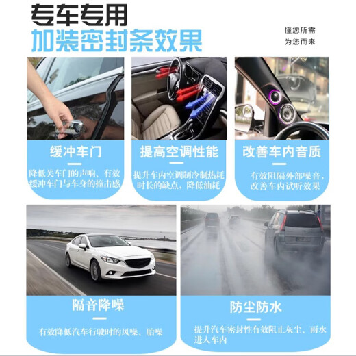 始猫标致508汽车密封条408/2008隔音4008胶条5008四门全车b柱降噪前档 标致508【原车定制】 全车密封套装【送中控密封条】
