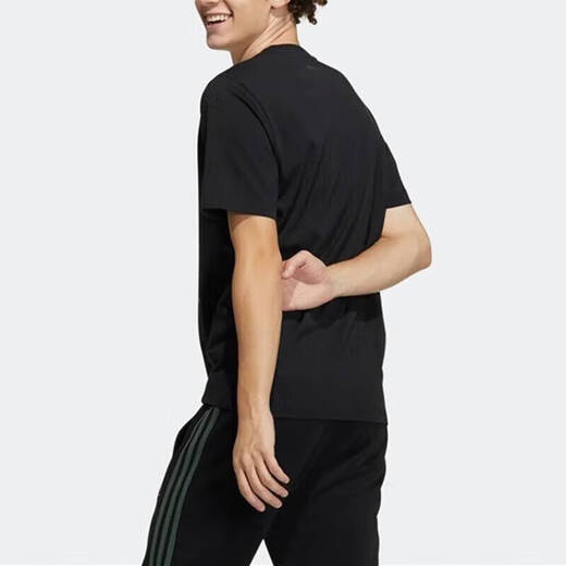 
Adidas official ship store short-sleeved T-shirt for men new neo sportswear men's t-shirt loose round neck breathable casual top GP4867 black S