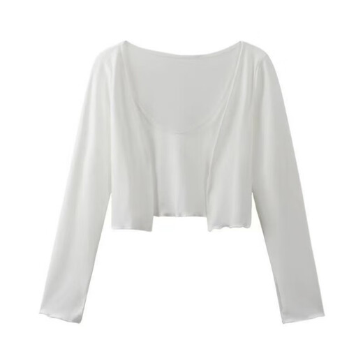 Langsha Summer Shawl para niñas delgadas de chawly de maldita con protección solar de mesh de mesh de seda con protección solar de protector solar S56-9923 White M86-105Jin [Jin equivale a 0.5 kg] [alta calidad]