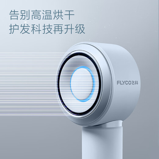 FLYCO high-speed hair dryer, home appliance hair dryer, dormitory negative ion, high wind, quick drying, portable hair dryer, confession of love, holiday gift for male and female friends, free hanger, starry sky gray