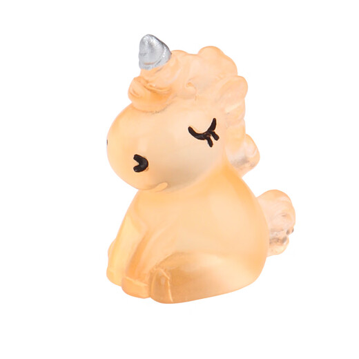 Jiayile cartoon luminous unicorn doll toy animal model girl miniature objects luminous doll ornaments Random 20 luminous unicorns