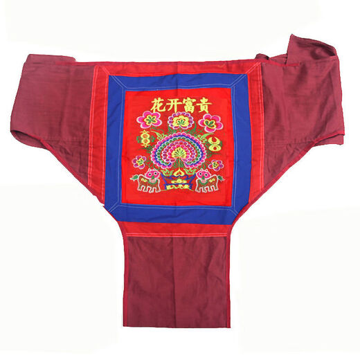 Clcey Baby Strap Guangxi Traditional Old Earth Strap Red Strap Simple Turban avant et arrière Enfants brodés Modèle Random Ordre Longueur de ceinture 2 mètres