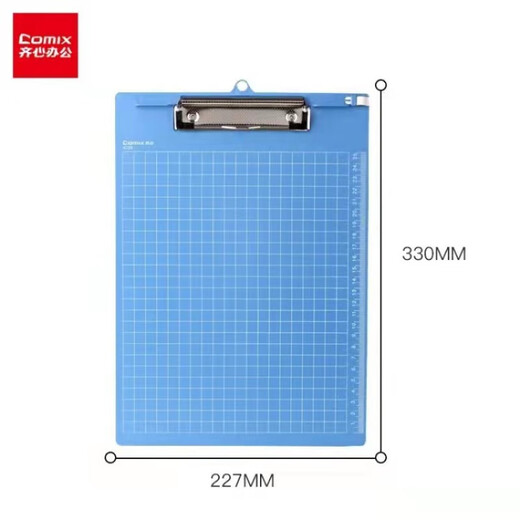 COMIX A4 Clip de tablero de escritura multifunción con escala Pad, almohadilla de dibujo de cuadrícula portátil A724 Modelo económico - Tipo vertical - A7041 azul