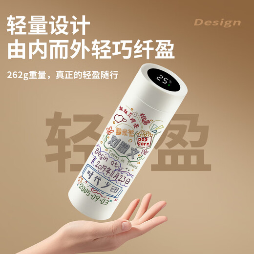 Chengliu Times Youth Group Smart 316 Thermal Cup Ma Jiaqi Cute Song Yaxuan Home Student Peripheral TNT Water Cup VV9272 Song-A Smart Cup 480ml