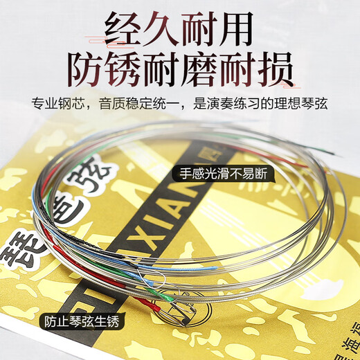 YTK Xinghai Gospel performance type pipa string steel wire 1 2 34 sets of strings professional pipa string ethnic musical instrument accessories three strings (2 in total)