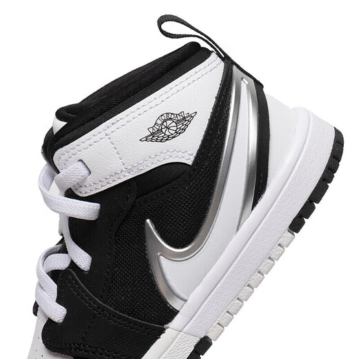 NIKE官方正品  2024新款运动鞋JORDAN 1 MID时尚婴童鞋学步鞋休闲鞋 FQ1283-001 21