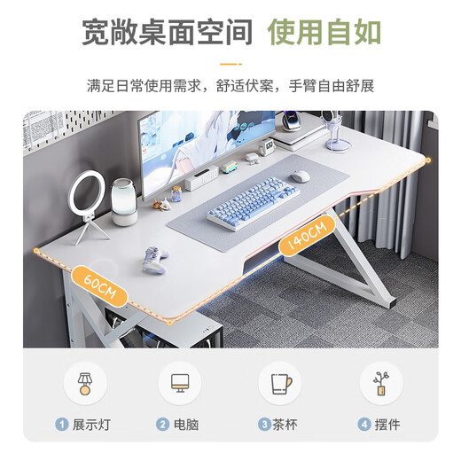 Desktop home table and chair bedroom desk student study table simple table workbench 80*50 cm black