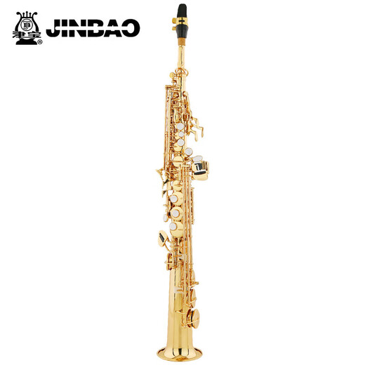 Saxophone jinbao jbsst-400 tube droit saxophone peint en or droit de saxophone