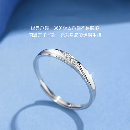 BJYLS999 pure silver ring women's single ring design sterling silver ring ring tail ring jewelry birthday gift for girlfriend S999 pure silver intertwined ring