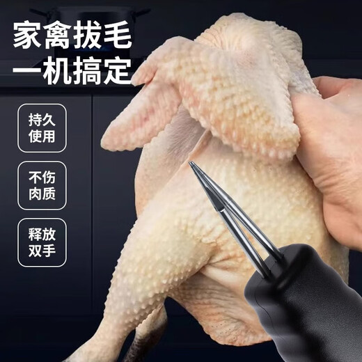 Wenzhi Feathering Artifact Chicken, Duck, Goose Feather, Poultry Epilator Waterproof Handheld Electric Fully Automatic Household and Commercial Hair Plucking Machine Feathering Artifact Upgraded Waterproof-Plug-in Model