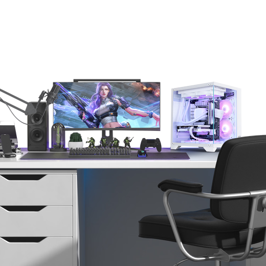 Minglongtang i5 13400F/RTX4060/5060ti graphics card assembly computer desktop host AI office mini game e-sports live broadcast DIY compatible machine complete desktop computer full set early version 13400F/RTX5060Ti 16G