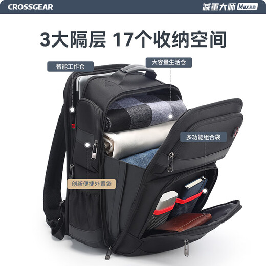 Pérdida de peso cruzado Master de negocios suizos mochila para hombres mochila para hombres Bolsa de viaje de negocios Gran capacidad Bolsa de escuelas para estudiantes Pérdidos de peso E-PESO Master-15.6 pulgadas 2023 Premio alemán Berlin Design Gold Award