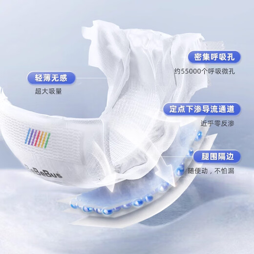 bebebus sports diapers NB60 tablets (5kg) diapers for newborn babies for men and women