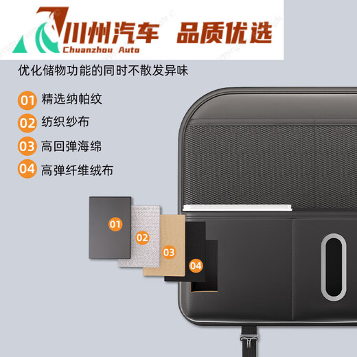 车载收纳袋挂袋汽车座椅后背置物袋架椅背垃圾桶纸巾盒车内用神器 蔚来ET5ES6ES8ET7EC679 1个 收纳+垃圾桶二合一座椅背袋