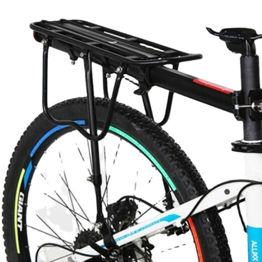 Basicamp Mountain Bike Schnelle Demontage Rack -Scheibe Bremsbremsen Rücksitz Aluminium Legierung Heckrahmen Heckrahmen Fahrradzubehör Ausrüstung 671 Rack + Kotflügel + Soft Sitzkissen