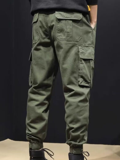 Men's overalls 2025 spring and summer velvet new style trousers for men, slim, sporty, loose-fitting, versatile, wear-resistant, black velvet, 4XL