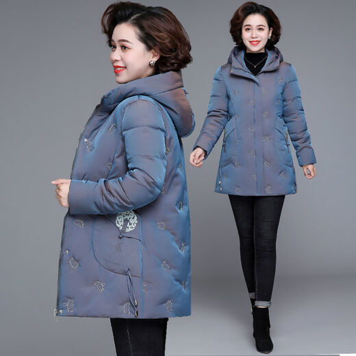 
Lele 2024 new mother autumn and winter clothing cotton jacket middle-aged cotton jacket middle-aged and elderly grandmother thickened cotton jacket women pink (short style) 9904 XL Recommended 105 Jin [Jin equals 0.5 kg] below