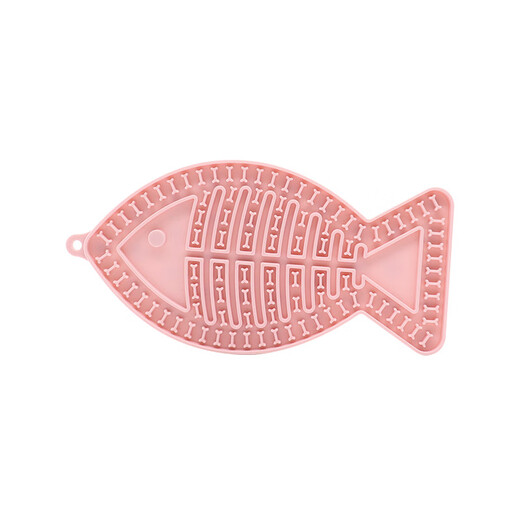 Haiyiduo pet silicone licking mat, suction cup, round dog dinner plate, anti-knockover dog licking mat, cat anti-choking slow-eating mat, licking mat, random color