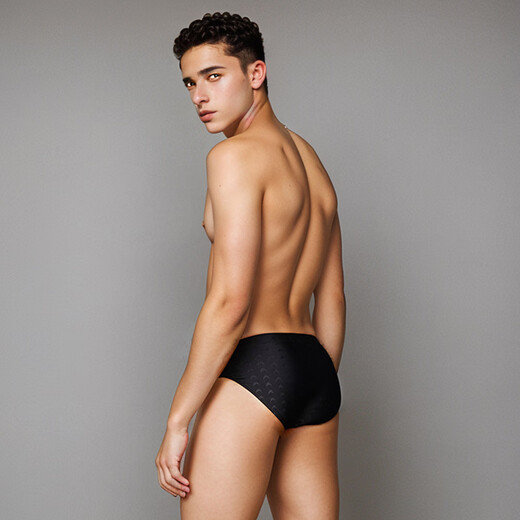 Feiyuweilai (FEIYUWEILAI) Feiyu swimming trunks men's triangle hot spring waterproof women's low-waist professional adult sexy equipment large size sports black M/suitable weight 95-107Jin Jin is equal to 0.5 kg