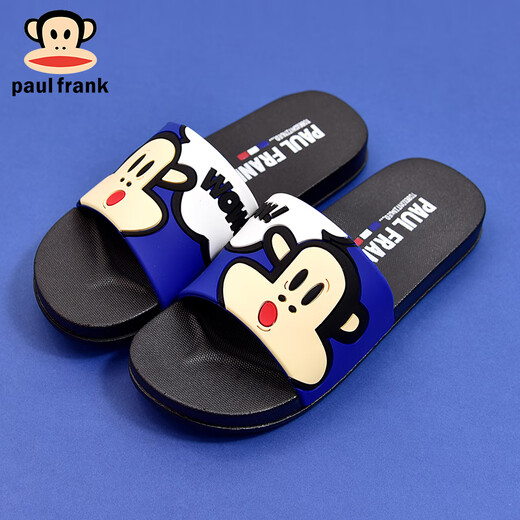 
paul frank big mouth monkey sandals summer men's home thick sole flooring wear-resistant and stymie feel four seasons casual sandals PF6218 Sky Blue 38 suitable for daily wear 36/37