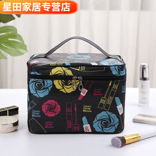 Nouveau sac de maquillage de célébrité Internet grande capacité grand espace de lavage à main imperméable Stockage mignon sac à main pour femmes sac de voyage grand gris gd gris