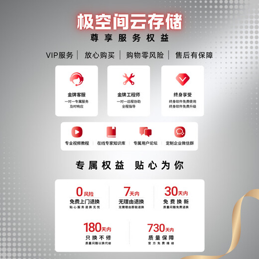 极空间NAS家用网络存储器智能硬盘主机升级版Z4Pro性能版个人私有云硬盘家庭云存储服务器 【满盘 16TB*4】希捷酷狼硬盘+Z4Pro性能