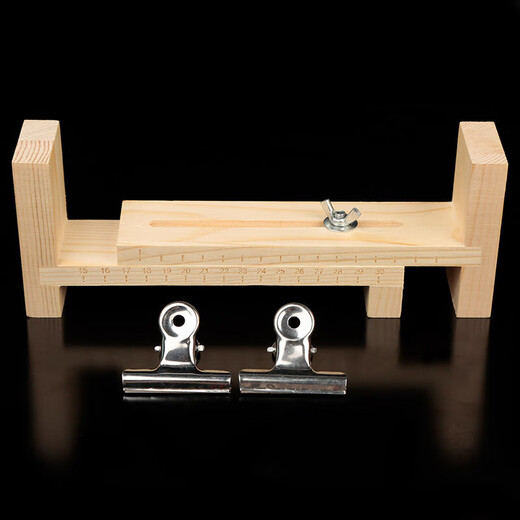 Pei Nanwei solid wood bracelet braiding artifact tool red rope braider hand rope braiding cord fixed frame hand-made rope stand three-legged solid wood braiding frame (including clip)